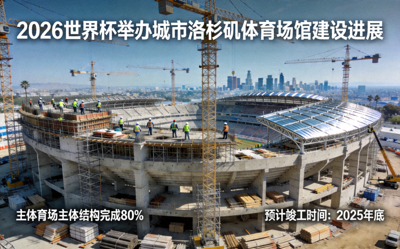 2026世界杯举办城市洛杉矶体育场馆建设进展